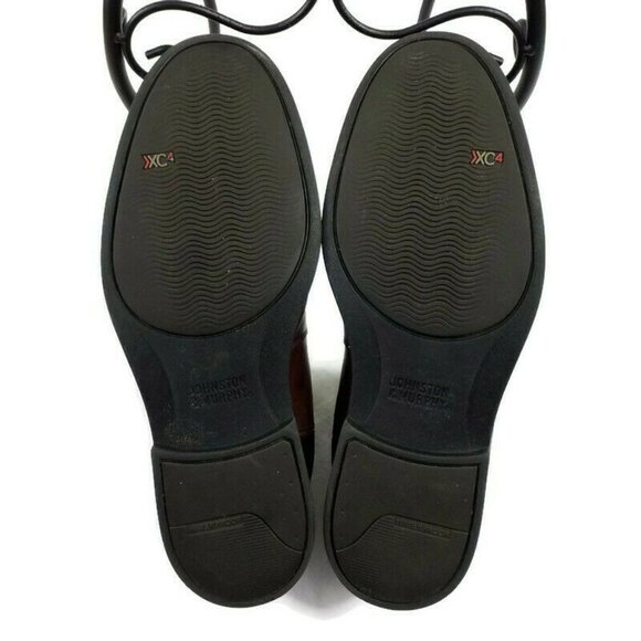 Johnston Murphy Cardell Leather Chelsey Ankle Boots Mens Brown 8M Side Gore - Picture 6 of 10